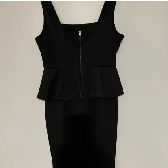 Black Peplum Dress - Picture 2 of 4